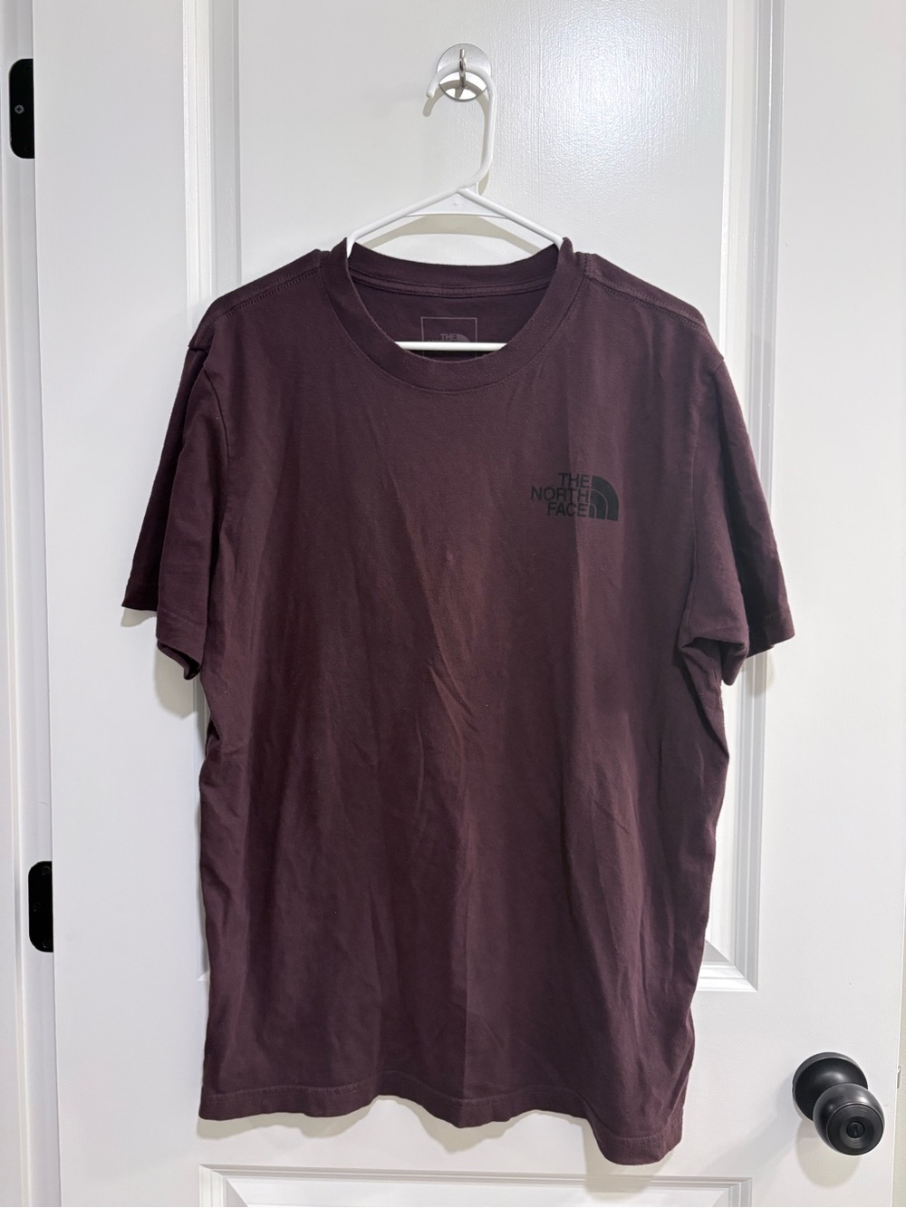 The North Face Men's Short Sleeve Crew Tee in Burgundy